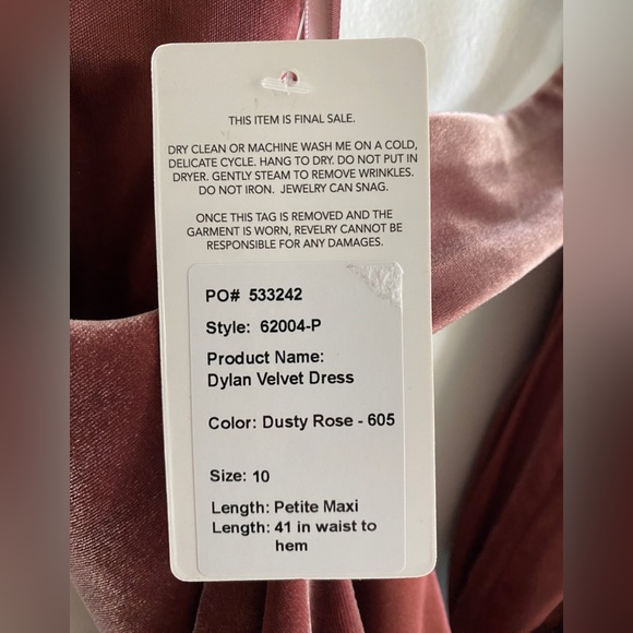 Revelry Velvet Dylan - Dusty Rose - Size 10 - Picture 3 of 7
